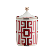 Ginori Labirinto Scarlet Candle w/ Cover
